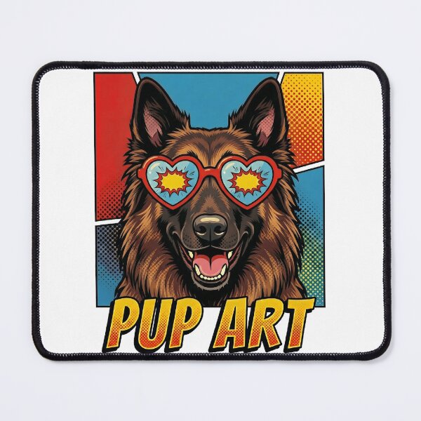 Item preview, Pup Art Belgian Tervuren Dog Sunglasses Pop Art designed and sold by k3rstman1.
