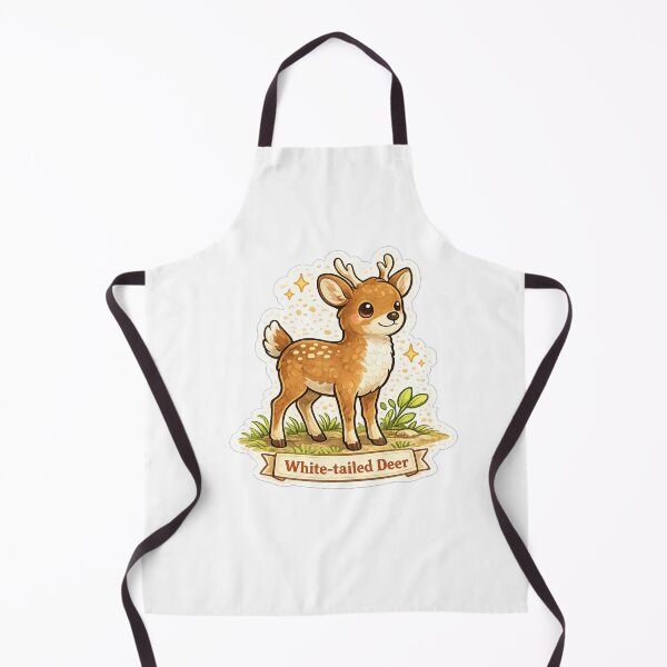 Item preview, Cute White-Tailed Deer | Woodland Animal Illustration designed and sold by Wander Vibes.