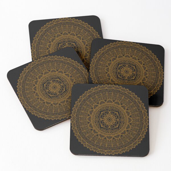 Item preview, Intricate golden Lace Mandala designed and sold by Catfish013.