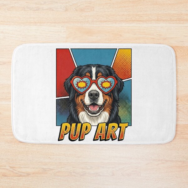 Item preview, Bernese Mountain Dog Pup Art Pop Comic Style designed and sold by k3rstman1.