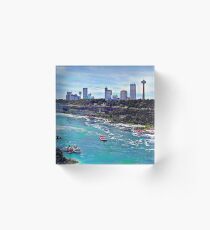 Niagara Falls ON Skyline Acrylic Block