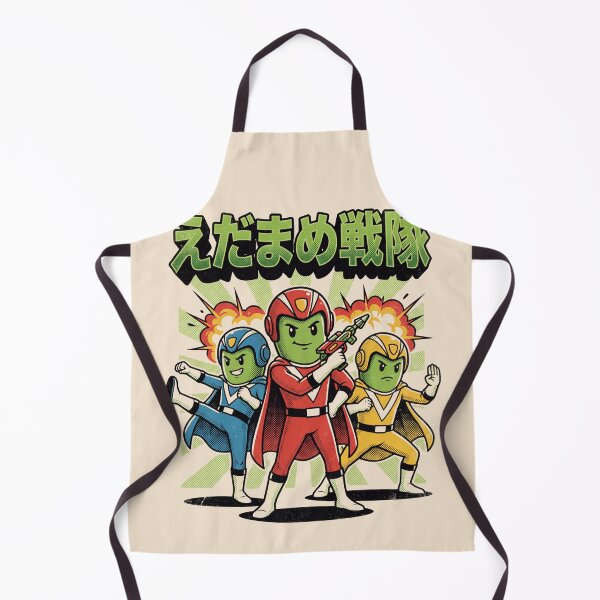 Item preview, Edamame Squadron Japanese Superhero Team Art designed and sold by Moo7shop.