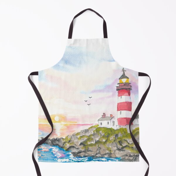 Item preview, Eilean Glas Lighthouse at Sunset on the Rugged Scottish Coast designed and sold by artshop77.