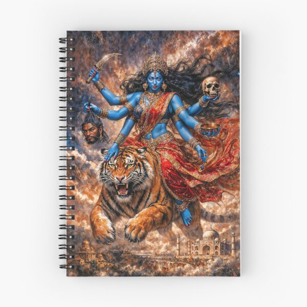 Item preview, Divine Goddess Kali Riding Tiger designed and sold by AliceWhiteDF.