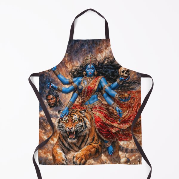 Item preview, Divine Goddess Kali Riding Tiger designed and sold by AliceWhiteDF.