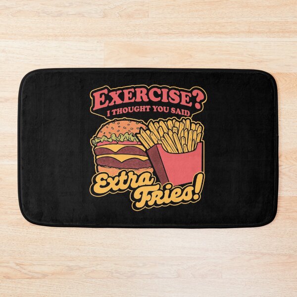 Item preview, Burger Fries Exercise - Fast Food Joke designed and sold by Studio Mootant.