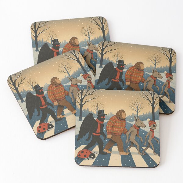 Item preview, Cryptid Crossing Winter Abbey Road Parody designed and sold by Absurd Cult Co..