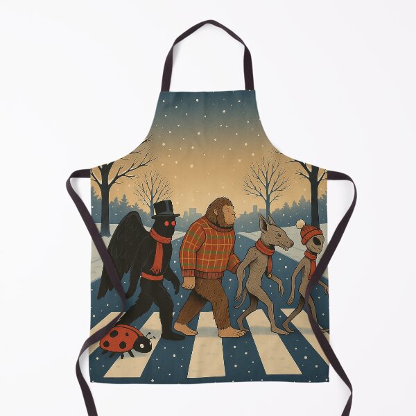 Item preview, Cryptid Crossing Winter Abbey Road Parody designed and sold by Absurd Cult Co..