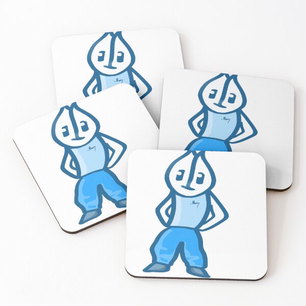 Item preview, Mr. Many – Cute Blue Character designed and sold by CHIMURI.