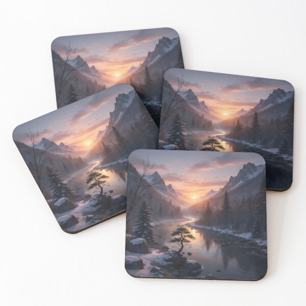 Item preview, Golden Winter Valley designed and sold by MonoFlux.