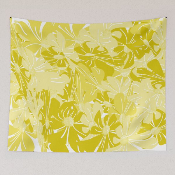 Item preview, Vibrant Yellow Floral Pattern designed and sold by Nature  Nblossom.
