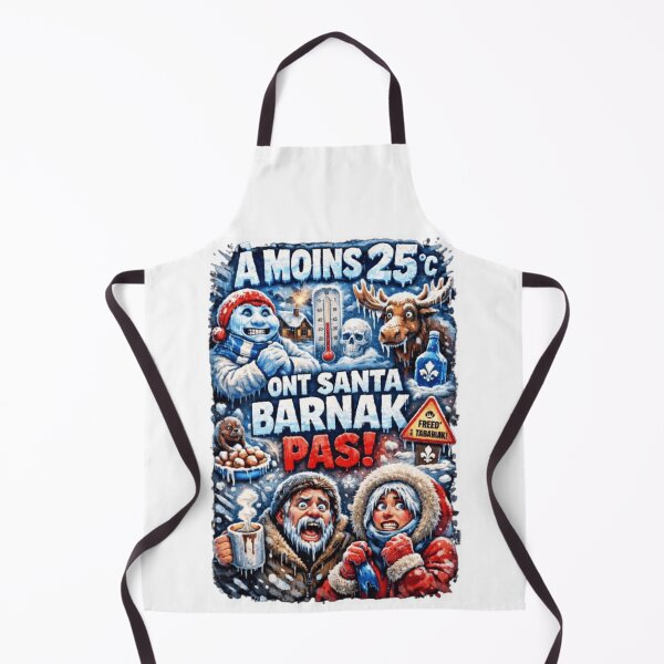 Item preview, At Minus 25°C We Don't Have 'Santa Barnak'! - Quebec Winter Moose Humor designed and sold by JonathanP514.