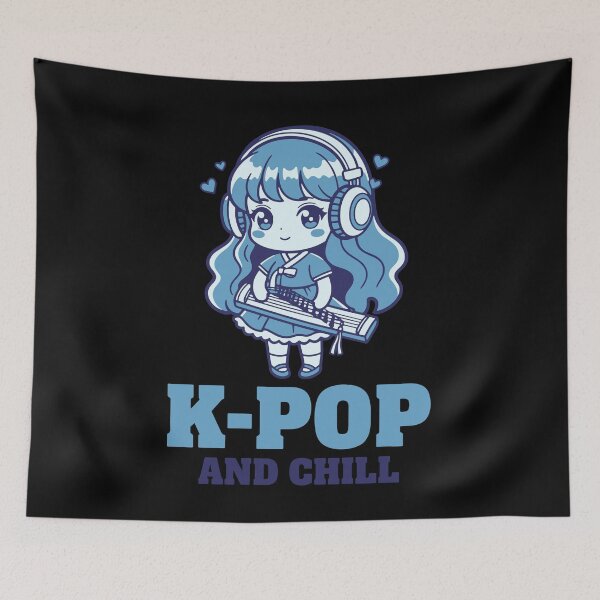Item preview, K-Pop AND CHILL Korean Music Anime Girl Love designed and sold by LuminOrb.