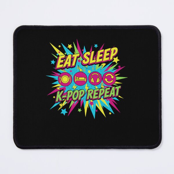 Item preview, Eat Sleep K-Pop Repeat Korean Music Cute Kpop Fans designed and sold by LuminOrb.