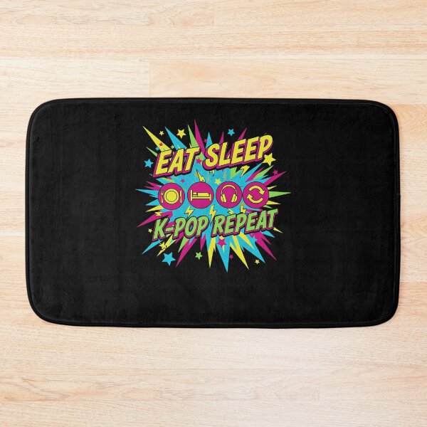 Item preview, Eat Sleep K-Pop Repeat Korean Music Cute Kpop Fans designed and sold by LuminOrb.