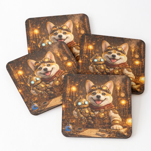 Item preview, SteamPaws – 3D Steampunk Shiba Inventor designed and sold by ArtBryz.