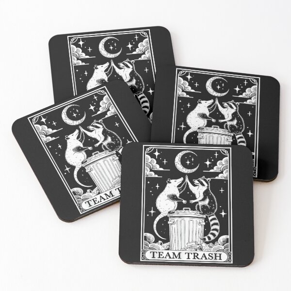 Item preview, Tarot Card Vintage Team Trash Crescent Moon Opossum Raccoon , Opossum Gift For Mom Dad Kids designed and sold by Opossum GIFT ★★★★★.