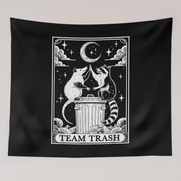 Item preview, Tarot Card Vintage Team Trash Crescent Moon Opossum Raccoon , Opossum Gift For Mom Dad Kids designed and sold by Opossum GIFT ★★★★★.