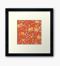 Blue Flower Tahiti Flame Framed Print