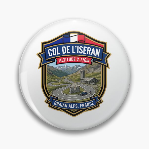 Item preview, Iseran Pass – Col de l’Iseran – Alpine Motorcycle Travel Artwork designed and sold by enzoade.
