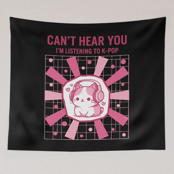 Item preview, Cant Hear You Im Listening To Kpop Cute Korean Pop designed and sold by LuminOrb.