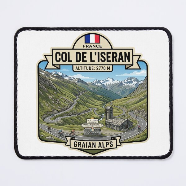 Item preview, Iseran Pass – Col de l’Iseran – Scenic High Mountain Road designed and sold by enzoade.