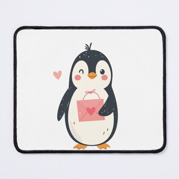 Item preview, Penguin Valentine Delivery – Cute Postman Penguin designed and sold by MarWachaN.