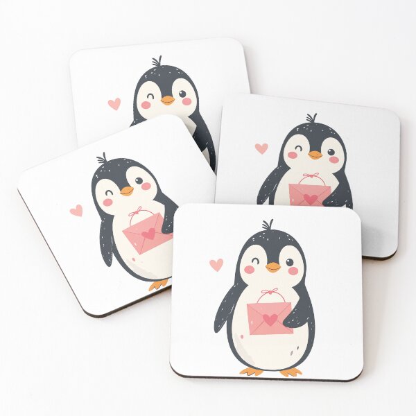 Item preview, Penguin Valentine Delivery – Cute Postman Penguin designed and sold by MarWachaN.