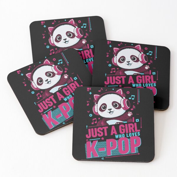 Item preview, Just A Girl Who Loves K-Pop Cute Panda Korean designed and sold by LuminOrb.