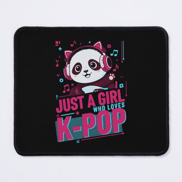 Item preview, Just A Girl Who Loves K-Pop Cute Panda Korean designed and sold by LuminOrb.
