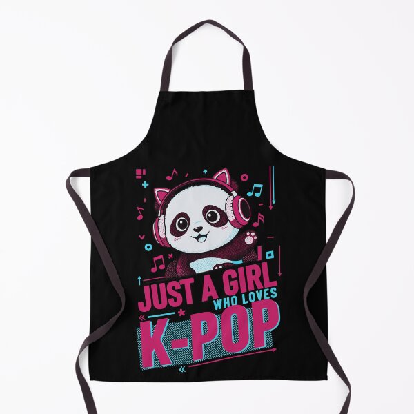 Item preview, Just A Girl Who Loves K-Pop Cute Panda Korean designed and sold by LuminOrb.