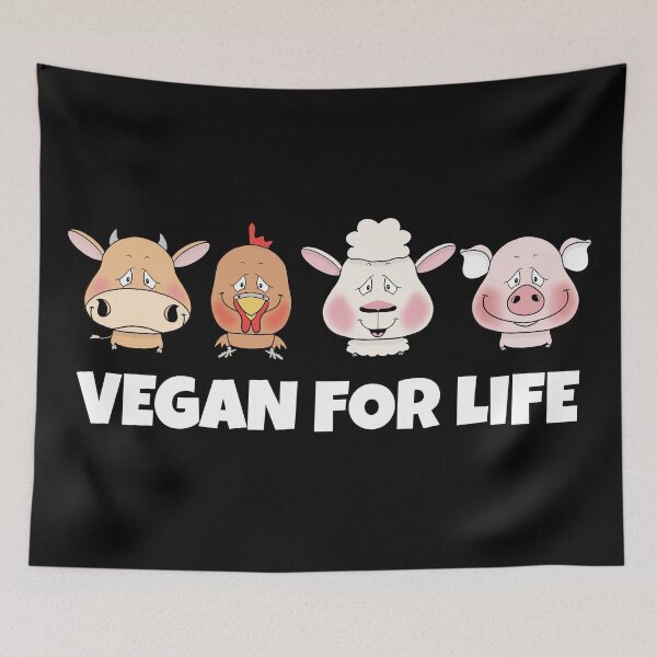 Item preview, VEGAN FOR LIFE designed and sold by wiboandbear.