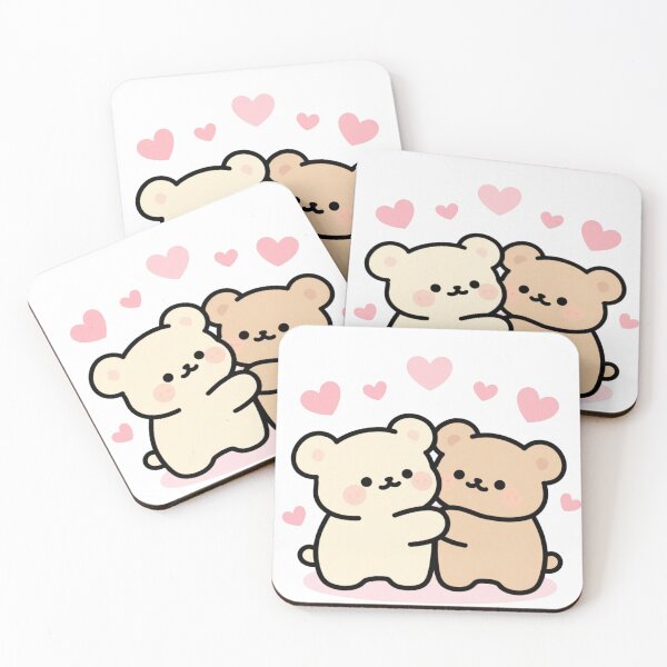 Item preview, Kawaii Teddy Bear Couple / Cute Valentine’s Day Love designed and sold by Art-Design-EM.