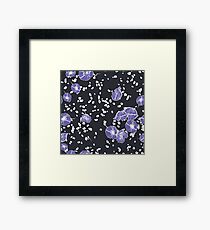 Blue Flower Skampi Shark Framed Print