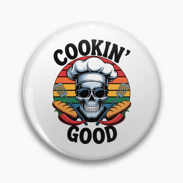 Item preview, Cookin’ Good – Funny Skull Chef Retro Sarcastic Design designed and sold by Taans-Creation.