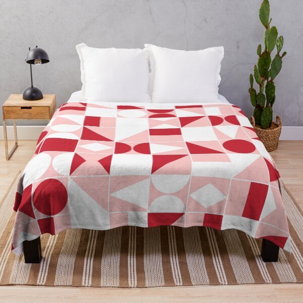 Item preview, Pink and Red, Geometric Shapes Pattern designed and sold by OneThreeSix.