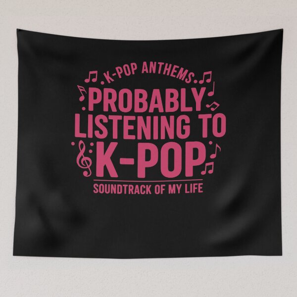 Item preview, Probably Listening To K-Pop Soundtrack Of My Life designed and sold by LuminOrb.