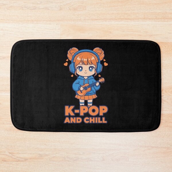Item preview, K-POP AND CHILL Cute Korean Kpop Music Anime Girl designed and sold by LuminOrb.