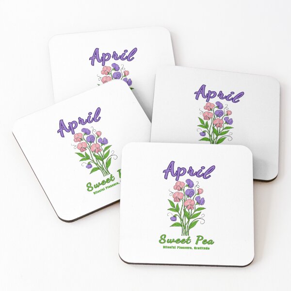 Item preview, April Birth Flower - Sweet Pea designed and sold by DixieGirlStudio.