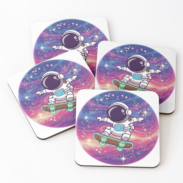 Item preview, Astronaut Skating Through the Nebula designed and sold by draft & digital.