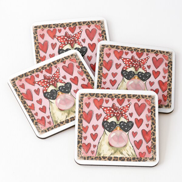 Item preview, Leopard Valentine Hen Chicken, Cute Chicken Hen Lover Design, Funny Love Quote Graphic, Romantic Animal Valentine Gift designed and sold by DesignDenDo ⭐⭐⭐⭐⭐.