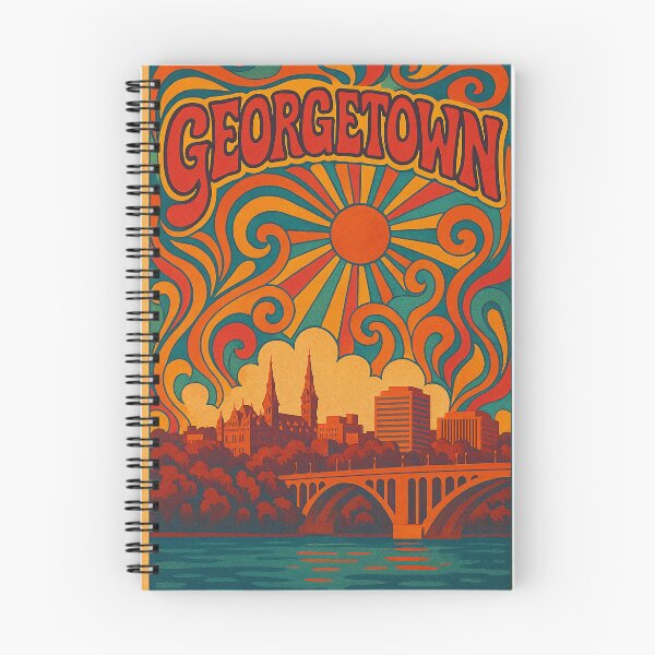 Item preview, Trippy Psychedelic Poster of Georgetown | Neon Demerara River Vision | Surreal Caribbean–South American City Art designed and sold by PaintedPixels01.