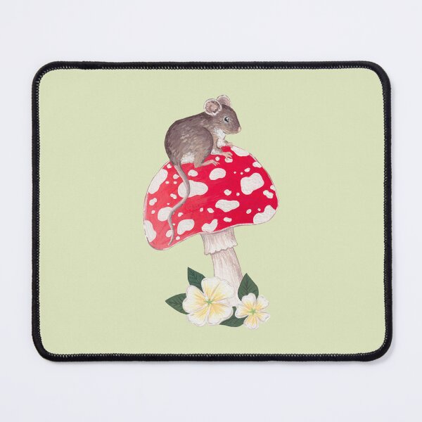 Item preview, Cute Mouse sitting on a Toadstool designed and sold by WildWoodPrint.