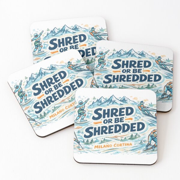 Item preview, Shred or Be Shredded – Winter Sports Illustration designed and sold by doorzz.