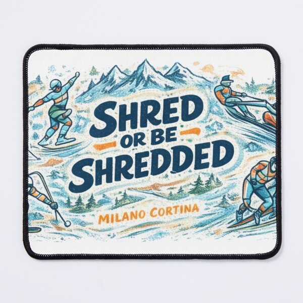 Item preview, Shred or Be Shredded – Winter Sports Illustration designed and sold by doorzz.