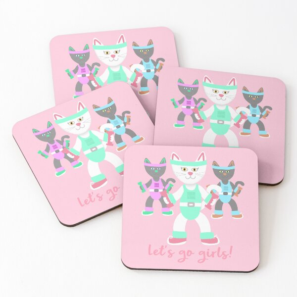 Item preview, Kitty aerobics designed and sold by Angela’s Doodles.