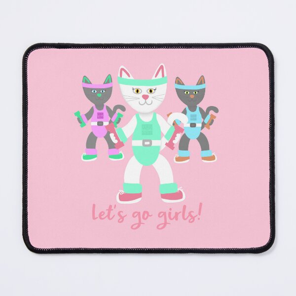Item preview, Kitty aerobics designed and sold by Angela’s Doodles.