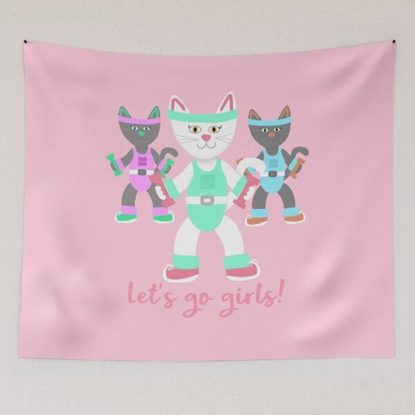 Item preview, Kitty aerobics designed and sold by Angela’s Doodles.