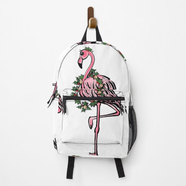 Item preview, Christmas Flamingo, pink tropical holiday bird  designed and sold by hollycooper.