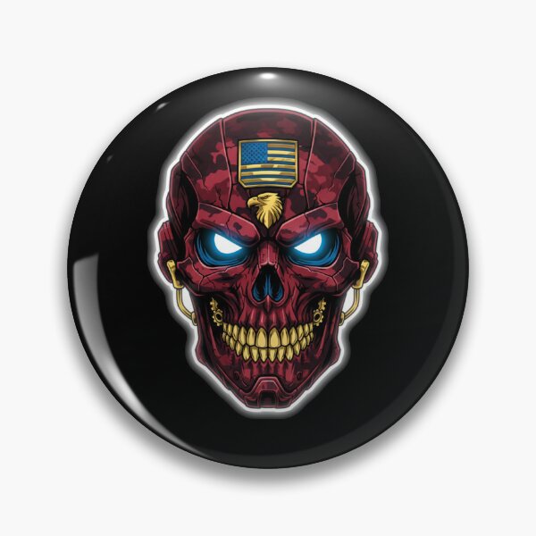 Item preview, US Military Skull - High Contrast Vector Art designed and sold by LaNadaYFundante.